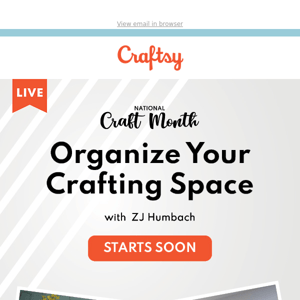 Organize Your Crafting Space with ZJ Humbach
