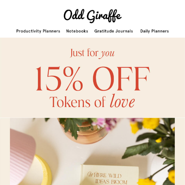 Early access: 15% off Valentine's Day gifts 💌