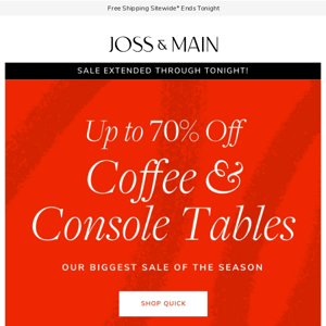 🦋 COFFEE TABLE SALE, EXTENDED TODAY ONLY 🦋 up to 70% off