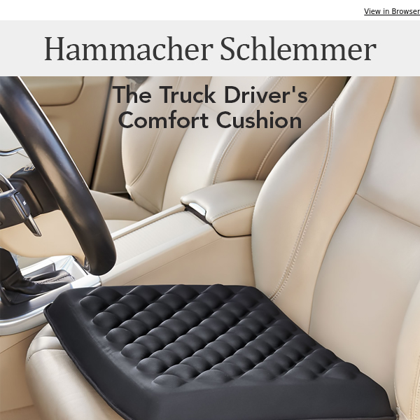 Hammacher Schlemmer Truck Driver's Comfort Cushion