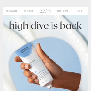 Back In Stock: High Dive intensive hydration cream