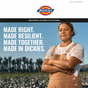 Made in Dickies | 100 Years of Workwear