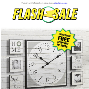 7 Piece Gallery Clock Set for $14.99!