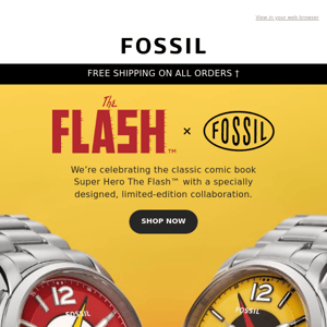 Introducing The Flash™ x Fossil