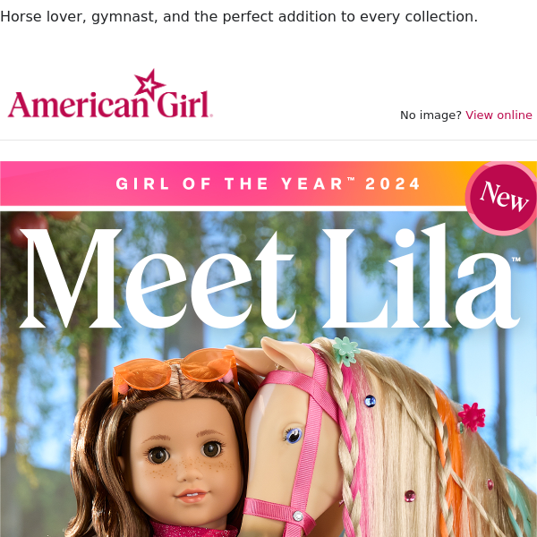 Introducing Lila™: The 2024 Girl of the Year™ from American Girl! 🎉🐎