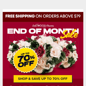 It's the end of the line! Sale Ends Today On Wedding Flowers