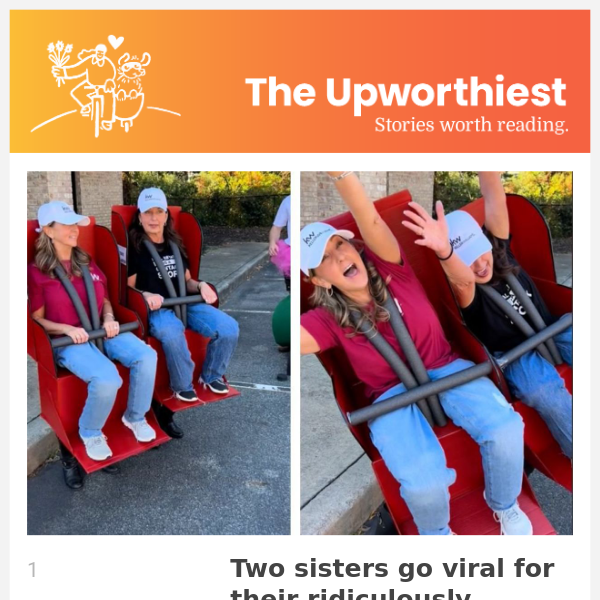 Sisters go viral for realistic roller coaster costume - Upworthy