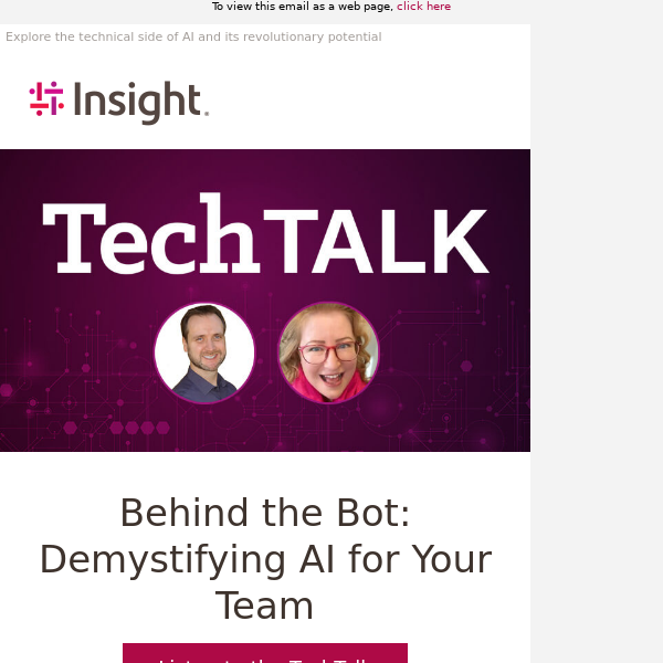 The latest TechTalk from Insight and Qualcomm