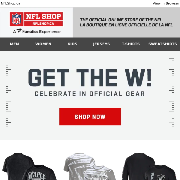 Raiders Win! Shop The Latest Official Looks