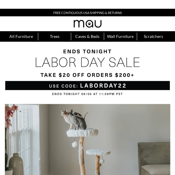 Labor Day Sale Ending Tonight