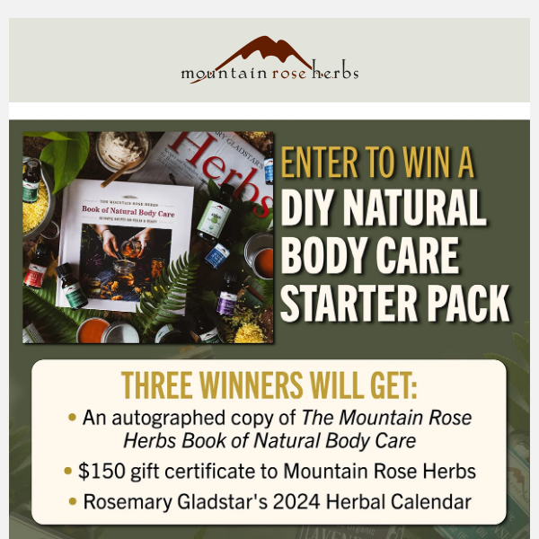 Mountain Rose Herbs Essential Oils Giveaway