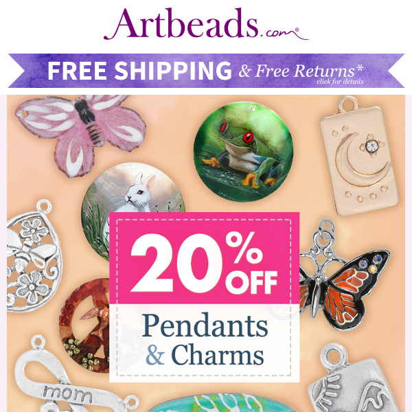 Pendants & Charms 20% Off! Personalize Your Jewelry Style!