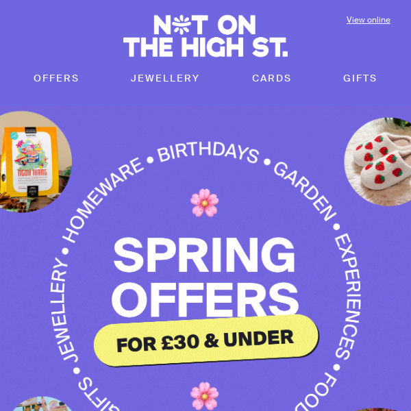 Epic spring offers for £30 & under