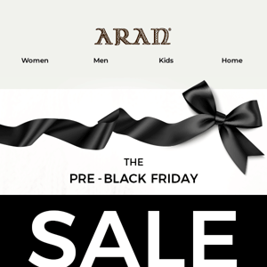Pre-Black Friday Offers Off Our Best Selling Arans!