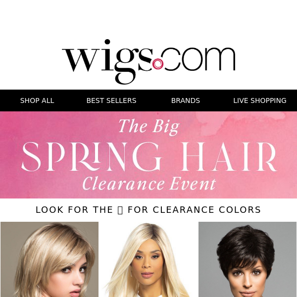 Up to 50% OFF our Spring Hair Event!