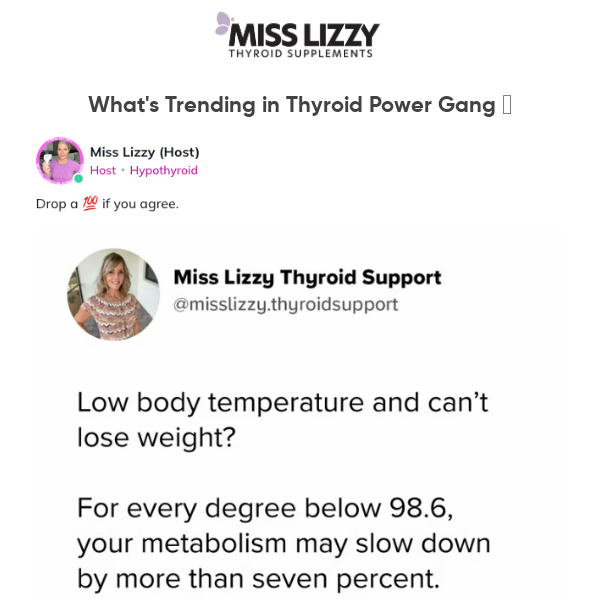 Low body temperature & can't lose weight?