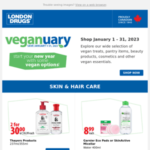 Veganuary is on now at London Drugs