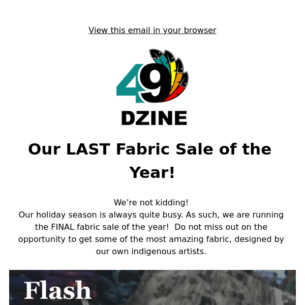Fabric Flash Sale!