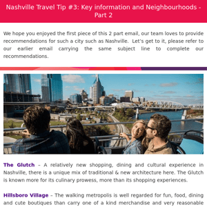 Nashville – Key information & Neighborhoods – part 2