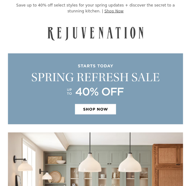 The Spring Refresh Sale starts today!