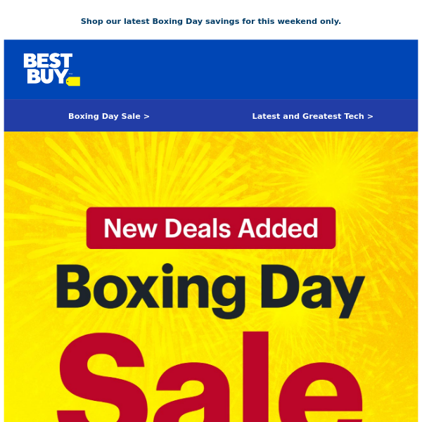 ⏰ Two days of new Boxing Day deals end Sunday ⏰