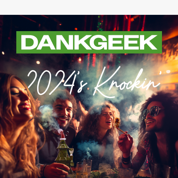 🍾 Countdown to 2024 with DankGeek's Premiere Party Favors