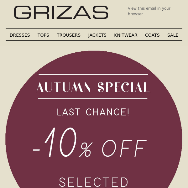 Special Offer: The New Autumn Range