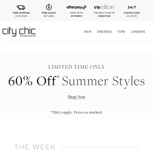 The Week in Chic With Up to 60% Off* Sitewide