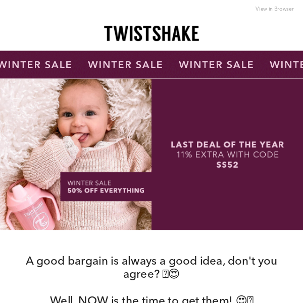 Winter Sale 50% 🤑+EXTRA SAVINGS