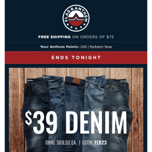 This is it... $39 DENIM ENDS @ MIDNIGHT ⚠️