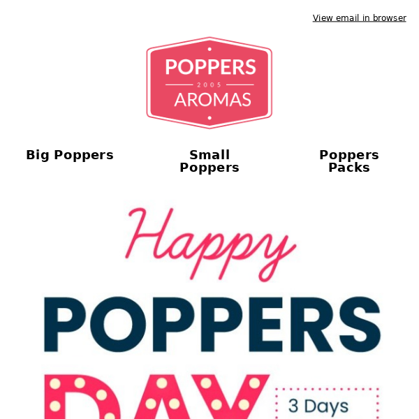 Happy Poppers Day!  🎉 