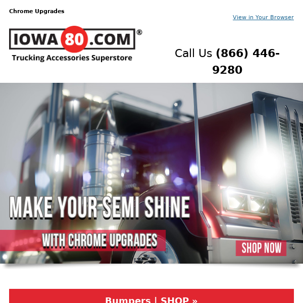 Iowa 80 Chrome Shop and Semi Truck Parts Superstore