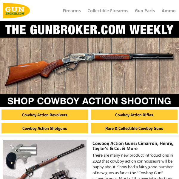 Old West: Colt Single Action Army, Winchester 1873 Rifle, Henry Big Boy, and More!