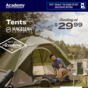 ⛺️ Magellan Outdoors Tents, Starting at $29.99