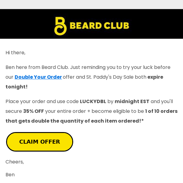 Expiring: 2x the beard products for free!