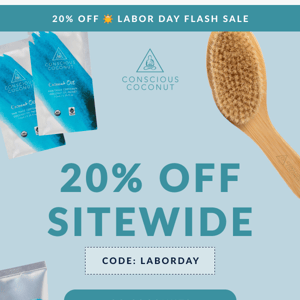 Everything 20% OFF! 🥥