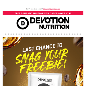 🚨 LAST CHANCE! Get Your FREE Protein!