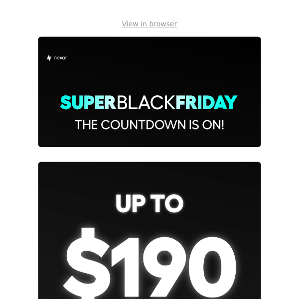🎉 Black Friday Week: Up to $190 OFF!!! 🛍️