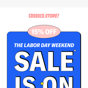 15% OFF starts now 🥳