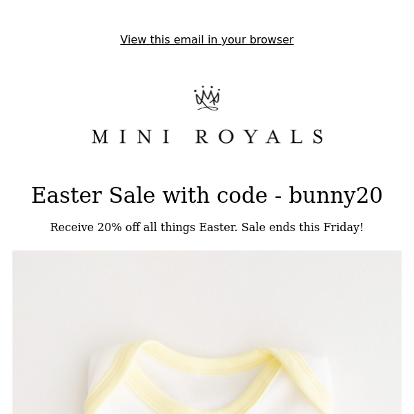Easter sale reminder! Use code bunny20
