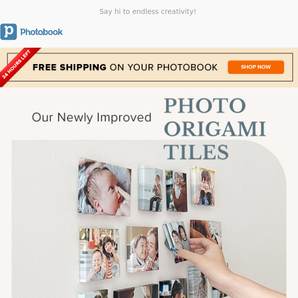 All-New Photo Origami Tiles: 50% OFF 🙌