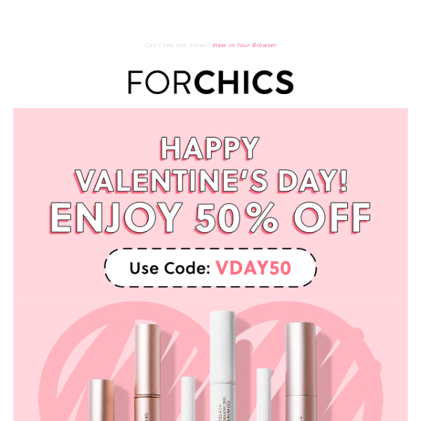💌 A Valentine’s gift for you: 50% off