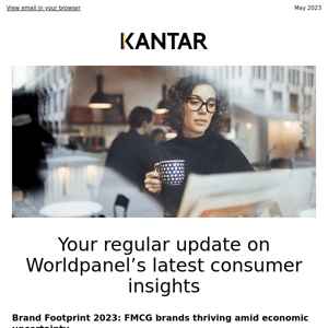 Your regular update on Worldpanel’s latest consumer insights - 22/05/2023