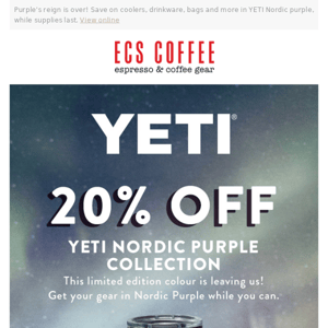20% Off YETI in Nordic Purple!
