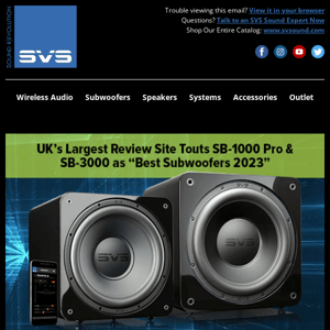 Debunking Audio Cable Myths & UK’s Largest Review Site Touts 2 SVS Subwoofers as “Best of 2023” 