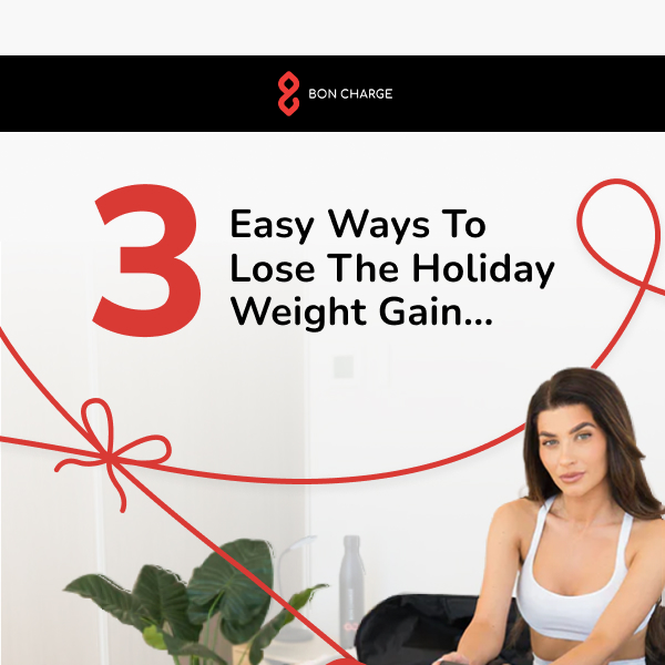 3 tips to lose the holiday weight gain