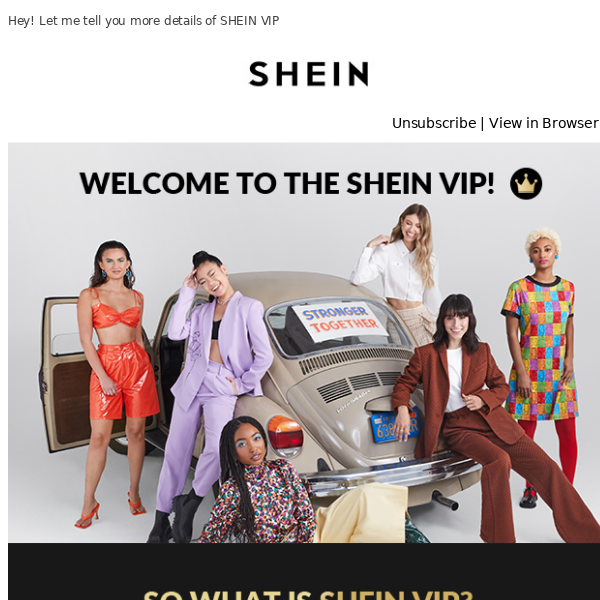Popular science article: SHEIN VIP