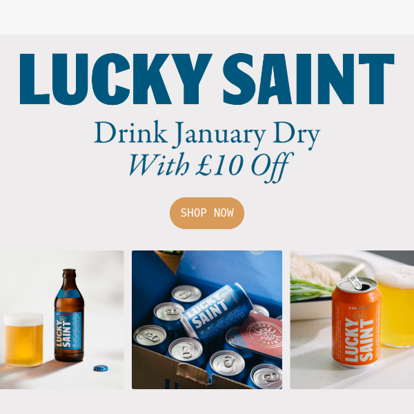 Enjoy £10 off Lucky Saint beer this Dry January