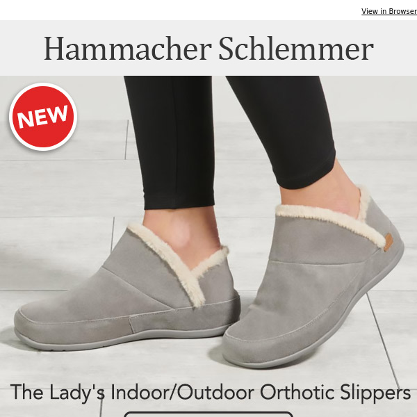 The Lady's Indoor/Outdoor Orthotic Slippers