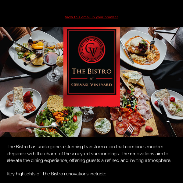 See the Elevated Renovations at The Bistro